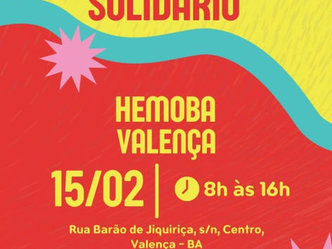 Hemoba promove Sabadão Solidário em Valença