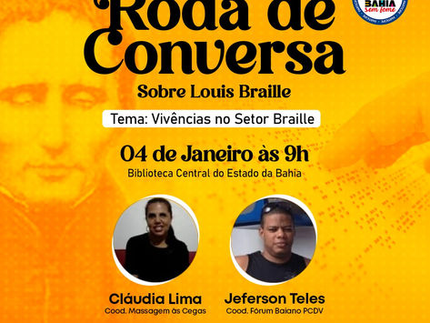 Biblioteca Central do Estado celebra o Dia Mundial do Braille com Roda de Conversa