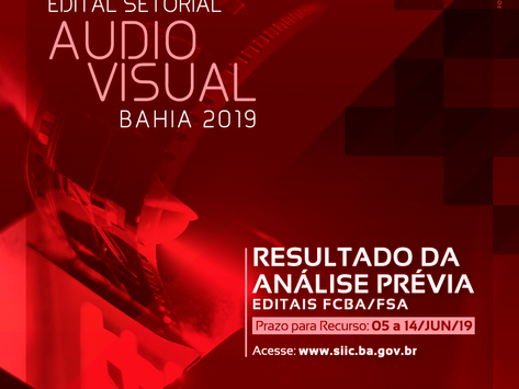Divulgados resultados de análise prévia dos Editais do Audiovisual 2019