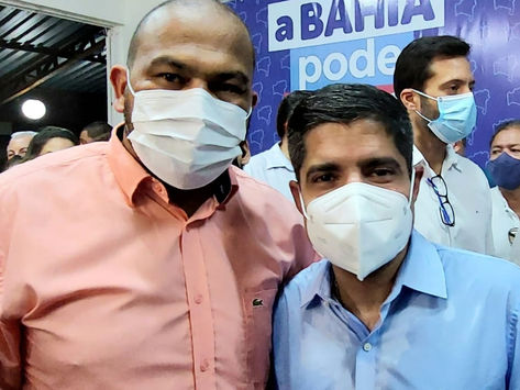 WG: Prefeito Kaká participa de encontro com ACM Neto e é elogiado pelo Democrata