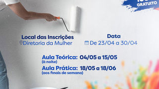 GANDU: Prefeitura abre inscrições para curso de pintora profissional