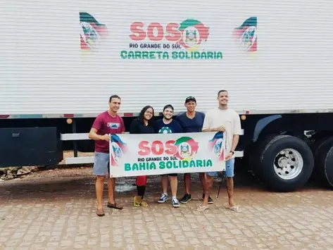 Baixo Sul envia carreta-baú carregada de donativos para afetados pelas chuvas no RS