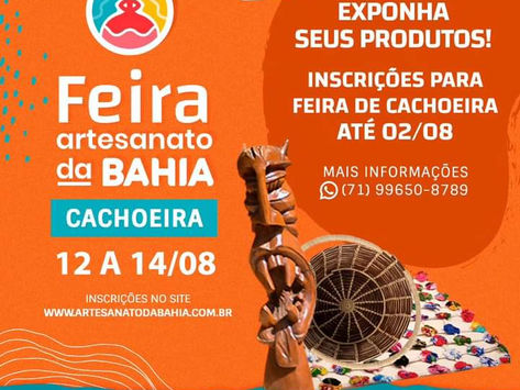 Artesãs e artesãos do Baixo Sul podem se inscrever para a Feira Artesanato da Bahia