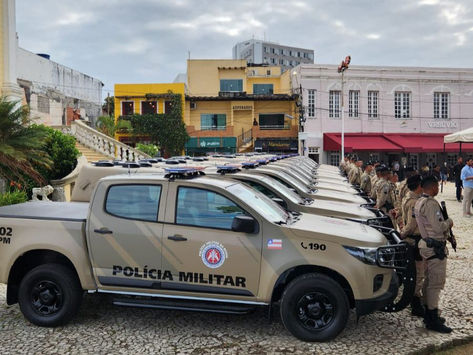 BAHIA: Dezessete viaturas da PM são entregues em Ilhéus, na Região Sul