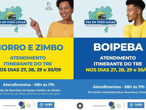 CAIRU: TRE Itinerante chega ao Morro de São Paulo, Zimbo e Boipeba