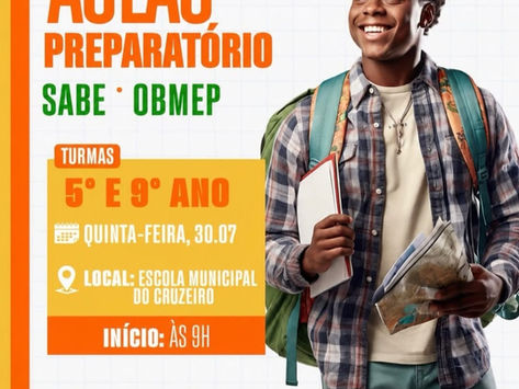 Jaguaripe promove Aulão Preparatório para estudantes do 5º e 9º ano