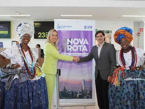BAHIA: Sky Airline inicia operação na Bahia trazendo uruguaios e chilenos