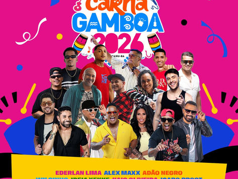 CarnaGamboa 2026 conta com 30 atrações nos seis dias de festa