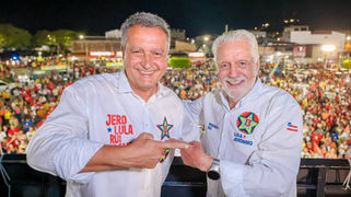 No 7 de setembro, nova propaganda de Wagner e Rui convida eleitor a comparar projetos de “defensores da democracia” e “golpistas”