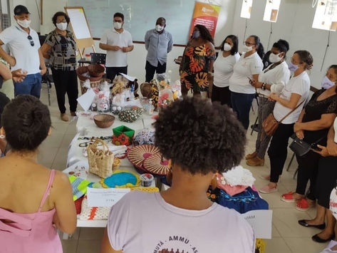 NILO PEÇANHA - Artesãos do Baixo Sul participaram de oficina promovida pelo Cesol