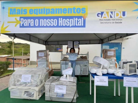 GANDU: Hospital João Assis recebe novos equipamentos de saúde