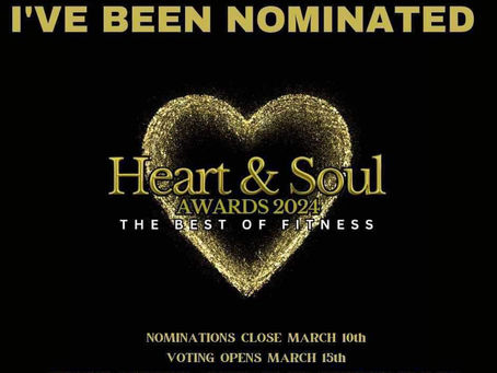 Congratulations you have been nominated for The Heart and Soul Awards 2024
