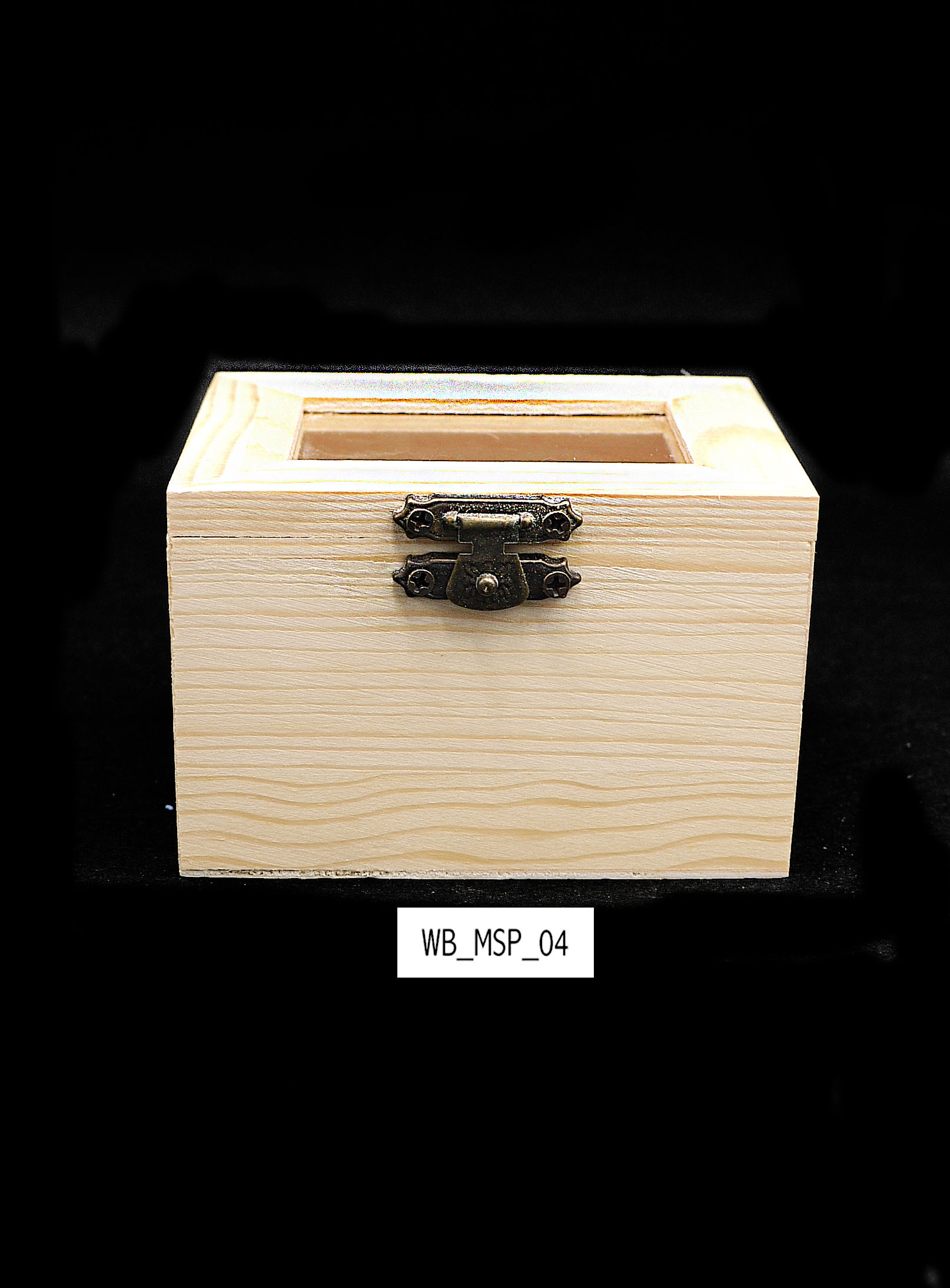 長方形玻璃面木盒