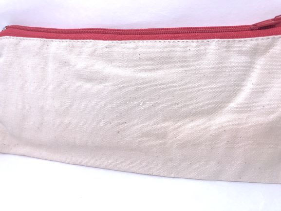 縮圖：純白布筆袋 (長)