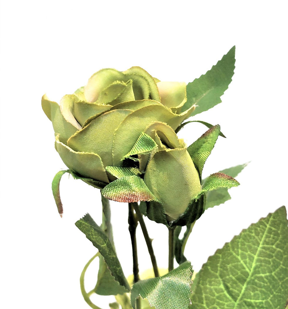 縮圖：彷真多層玫瑰(綠色)