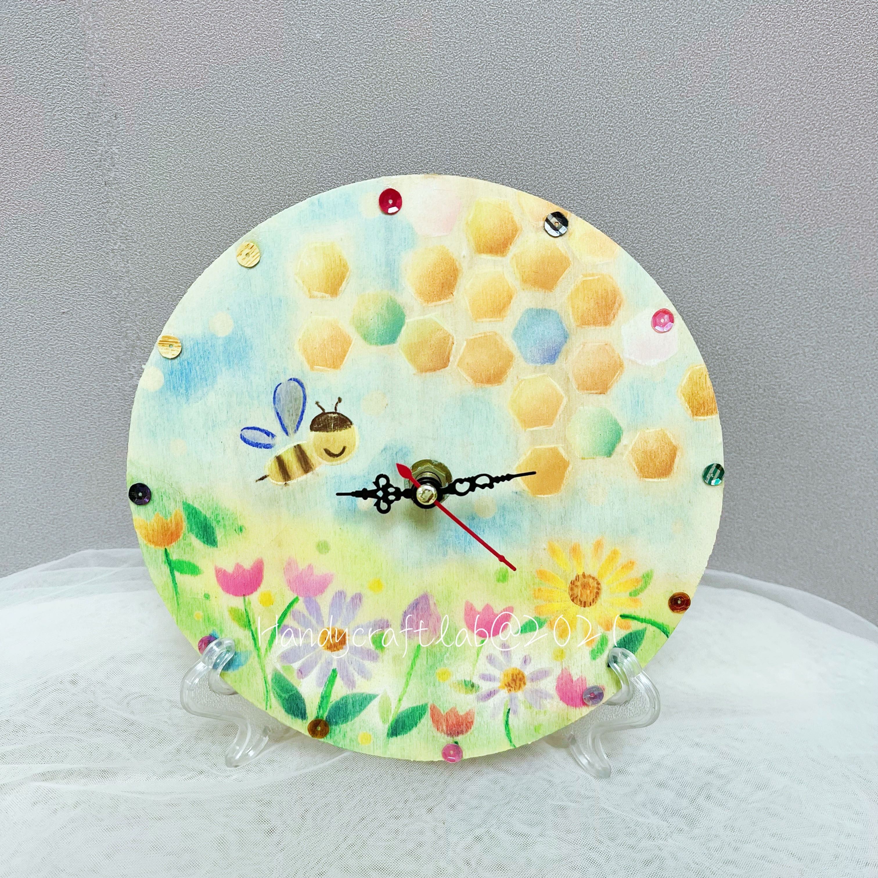 木質時鐘手工包