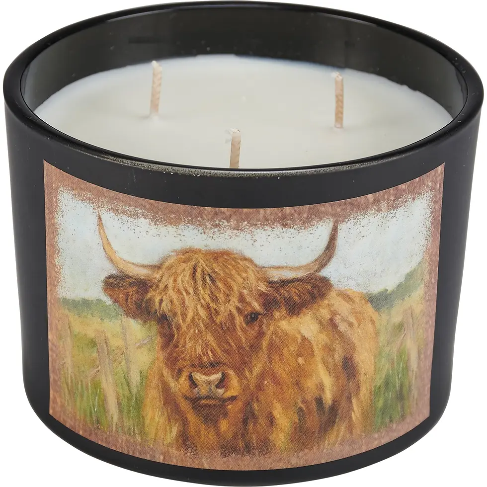 Thumbnail: Highland Cow Sea Salt & Sage Candle
