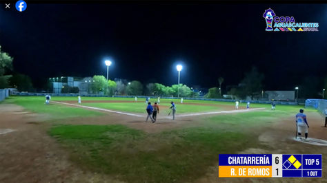 #ENVIVO TRANSMISIÓN COPA AGUASCALIENTES BÉISBOL CHATARRERA FLORES VS RINCÓN DE ROMOS