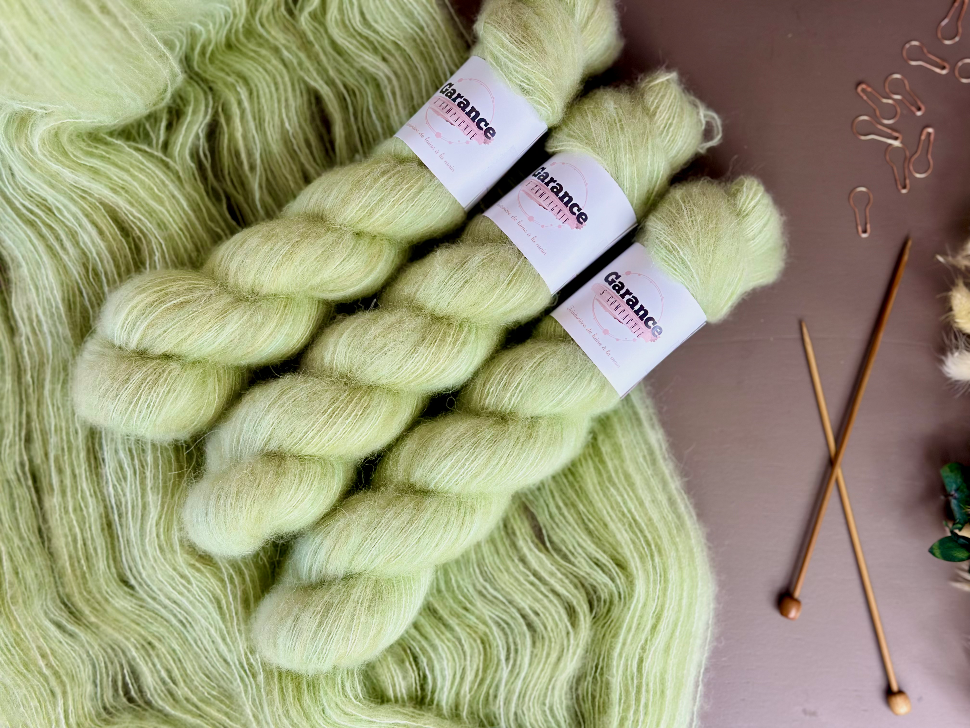 SAUGE  - ELISABETH - SUPER BÉBÉ ALPAGA SOIE ET CACHE