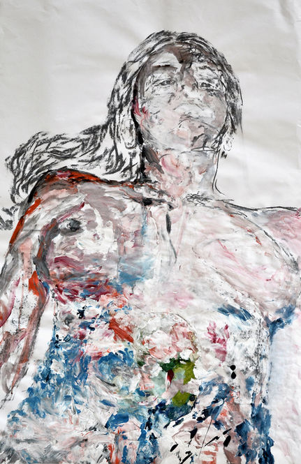 drawings by Deborah Gad, a French contemporary artist. dessins de Deborah Gad, une artiste contemporaine française. portraits contemporains. contemporary portrait.