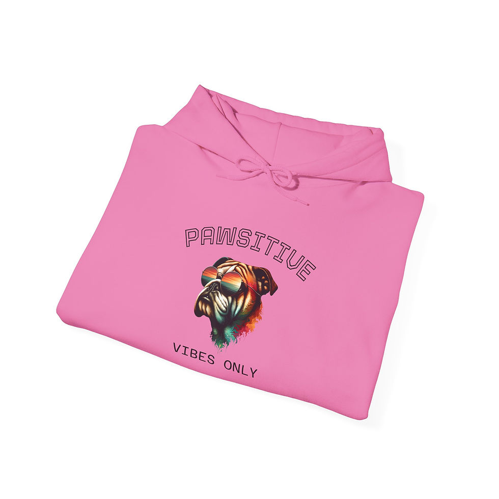 Thumbnail: Pawsitive Vibes Only Bulldog Hoodie