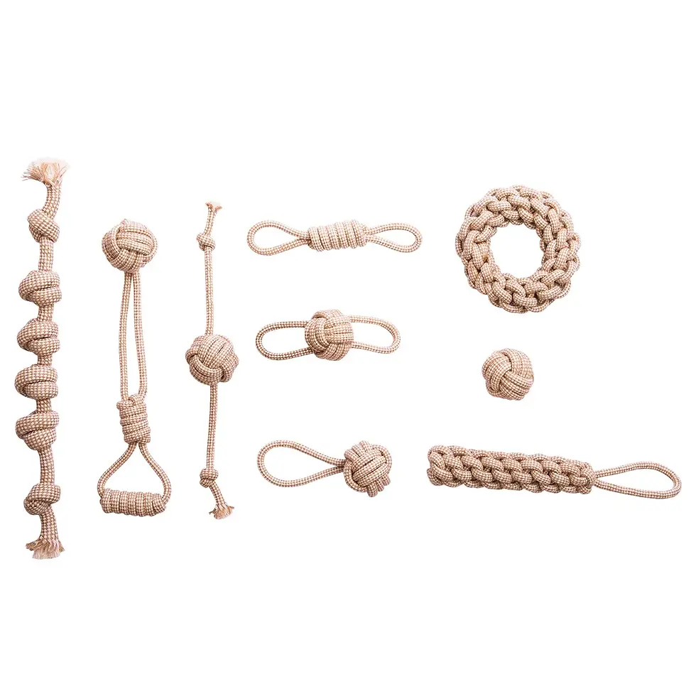 EarthPup™ Eco Cotton Rope Toy Collection – Sustainable, Tough, and Tail-Wagging