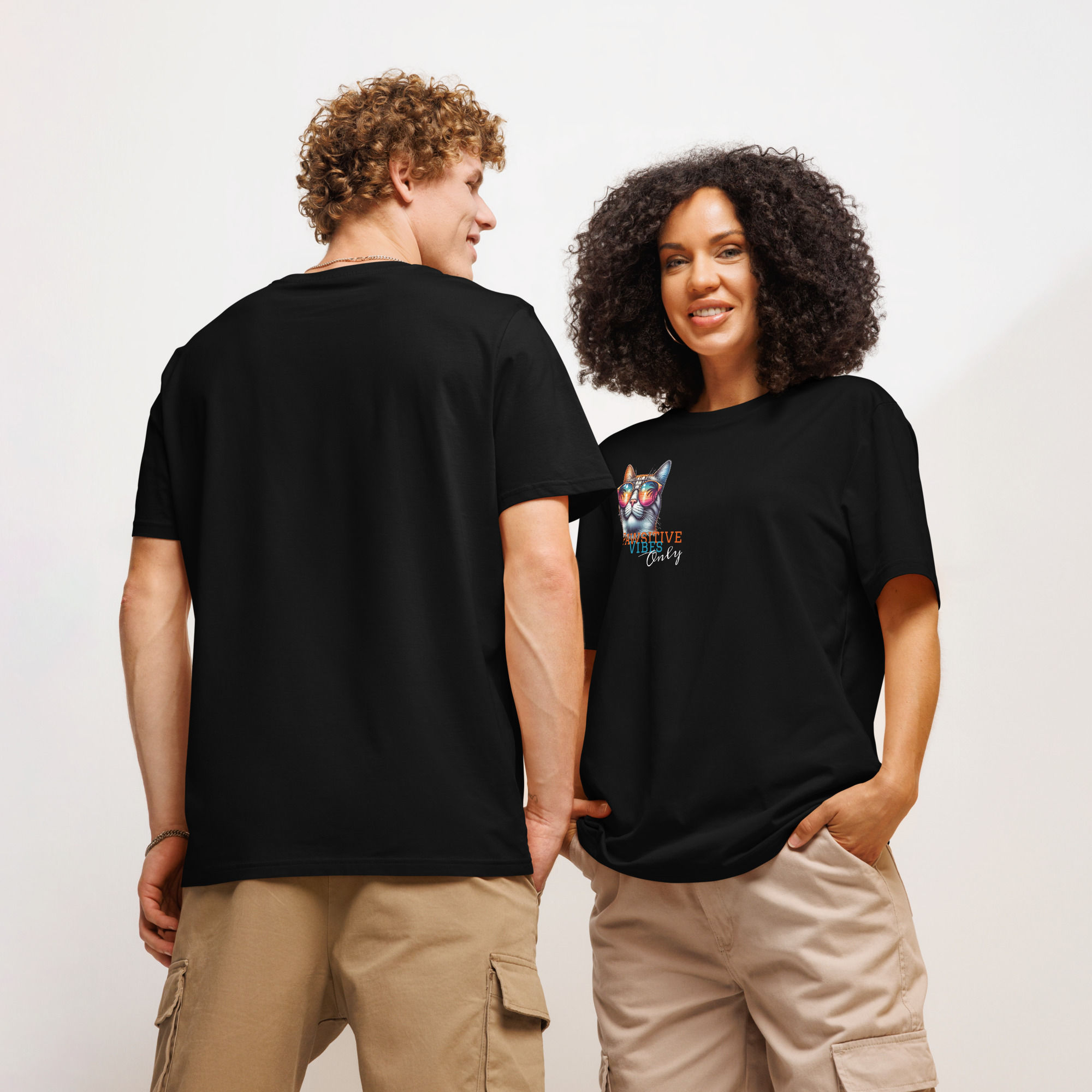 Unisex Organic Ribbed Neck T-Shirt | Sunset Style Meets Eco Swagger