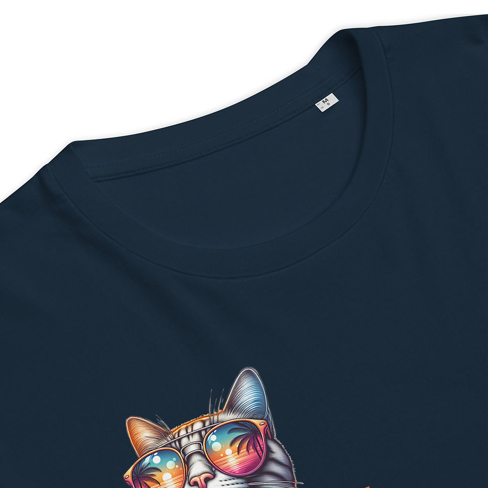 Thumbnail: Unisex Organic Ribbed Neck T-Shirt | Sunset Style Meets Eco Swagger