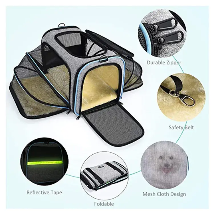 Airline Approved Expandable Pet Carrier - Soft Sided Travel Carrier