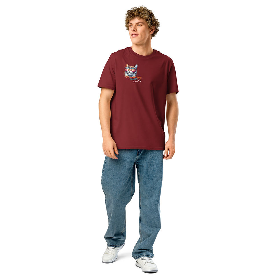 Thumbnail: Unisex Organic Ribbed Neck T-Shirt | Sunset Style Meets Eco Swagger