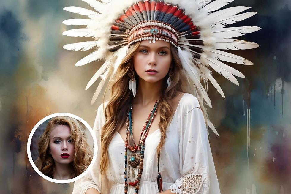 101043 Native American lady