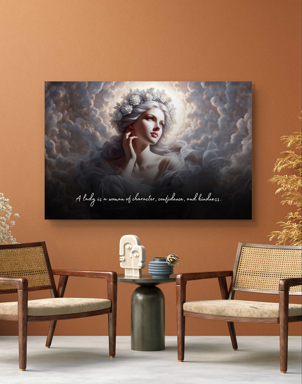 100484 A lady is a woman of character, confidence, and kindness