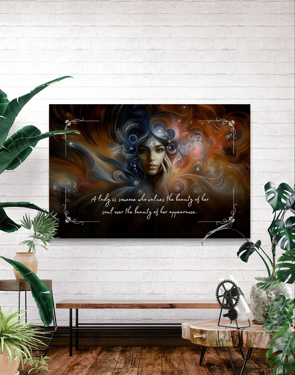 100494 A lady is someone who values the beauty of her soul over the beauty of her appearance.