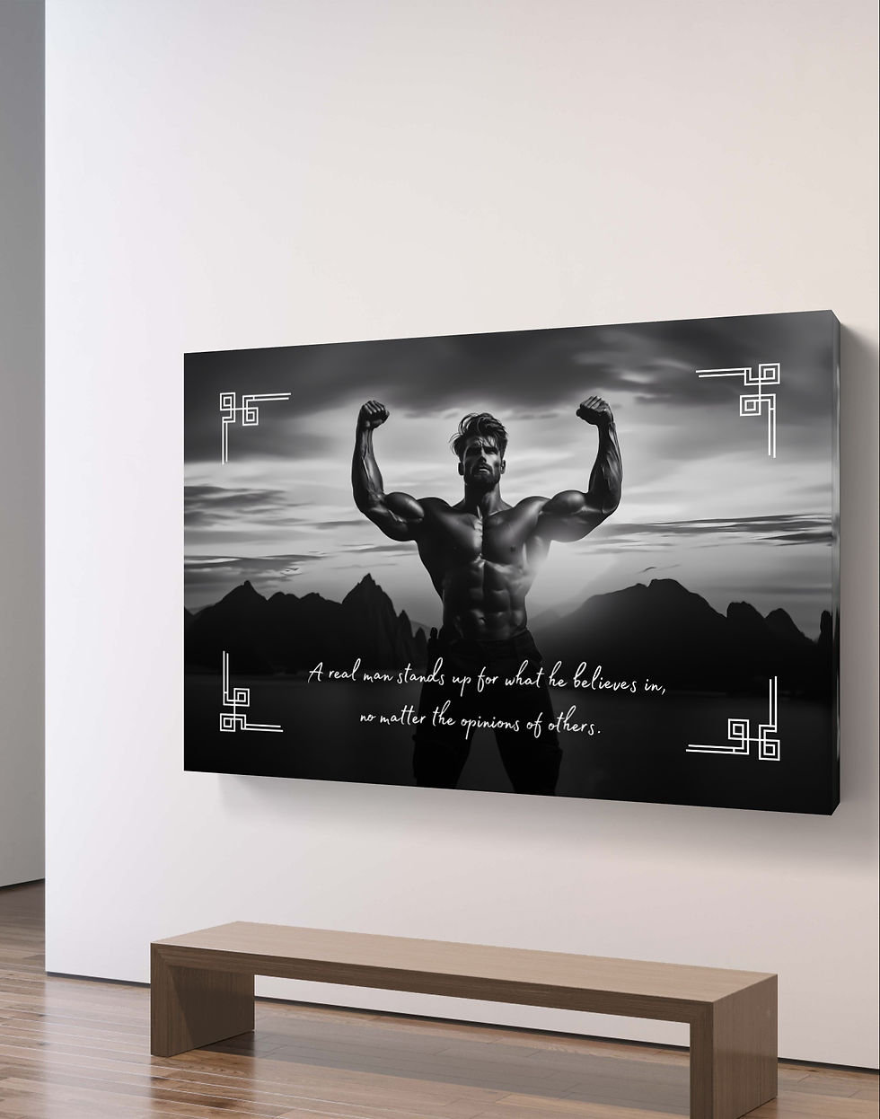 100519 A real man stands up for what he believes in, no matter the opinions of others.