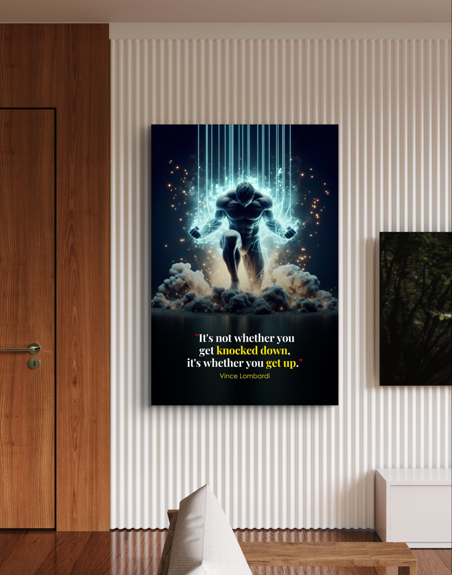 200381	It's not whether you get knocked down, it's whether you get up. Vince Lombardi.