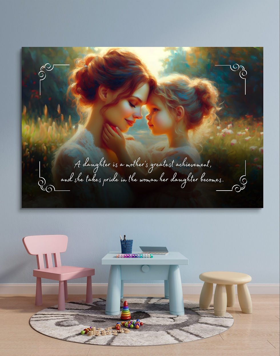 100555 A mother and daughter have a friendship that grows stronger with time and is filled with love and support