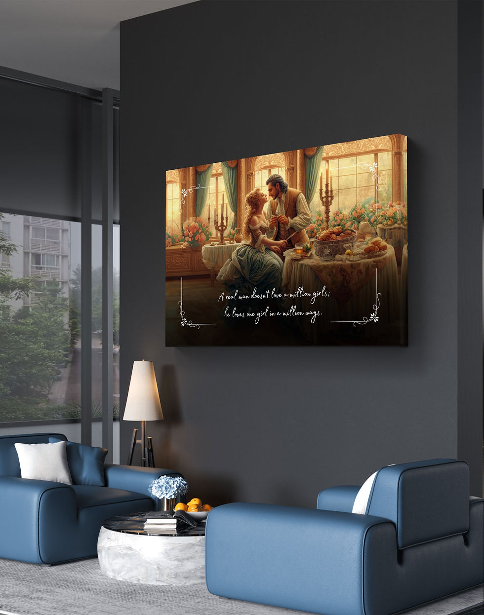 100509 A real man doesn't love a million girls; he loves one girl in a million ways.