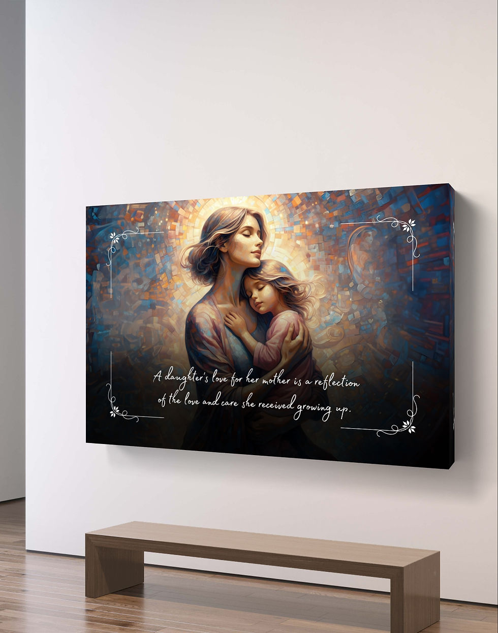 100561 A daughter's love for her mother is a reflection of the love and care she received growing up