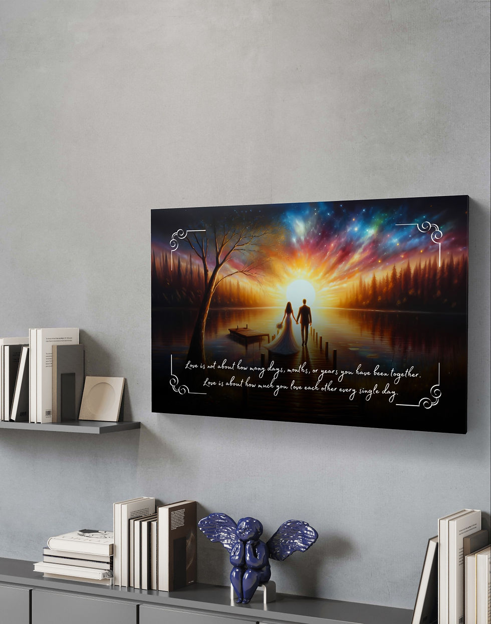 100565 Love is not about how many days, months, or years you have been together. Love is about how much you love each other e