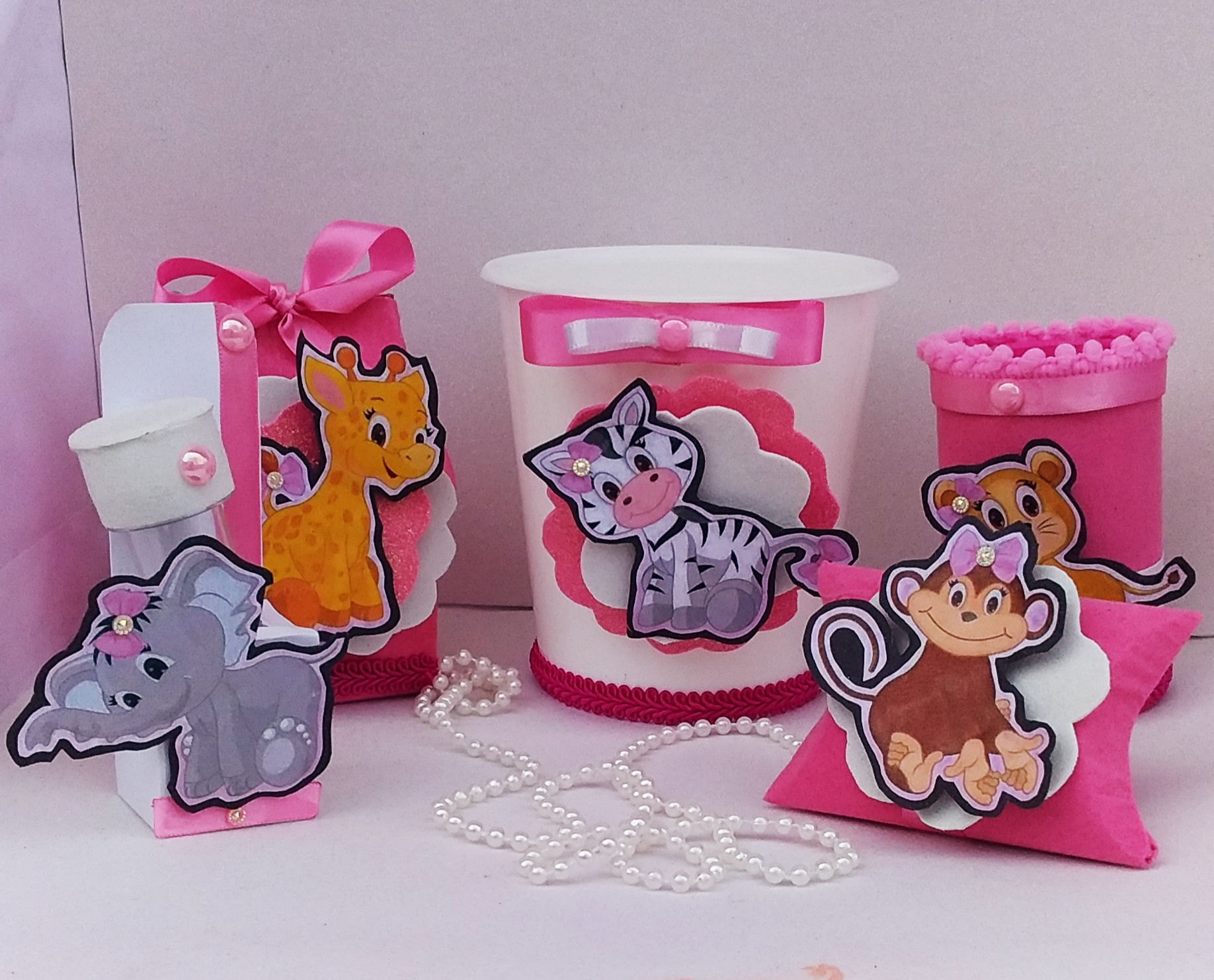 Kit Festa Safari Rosa