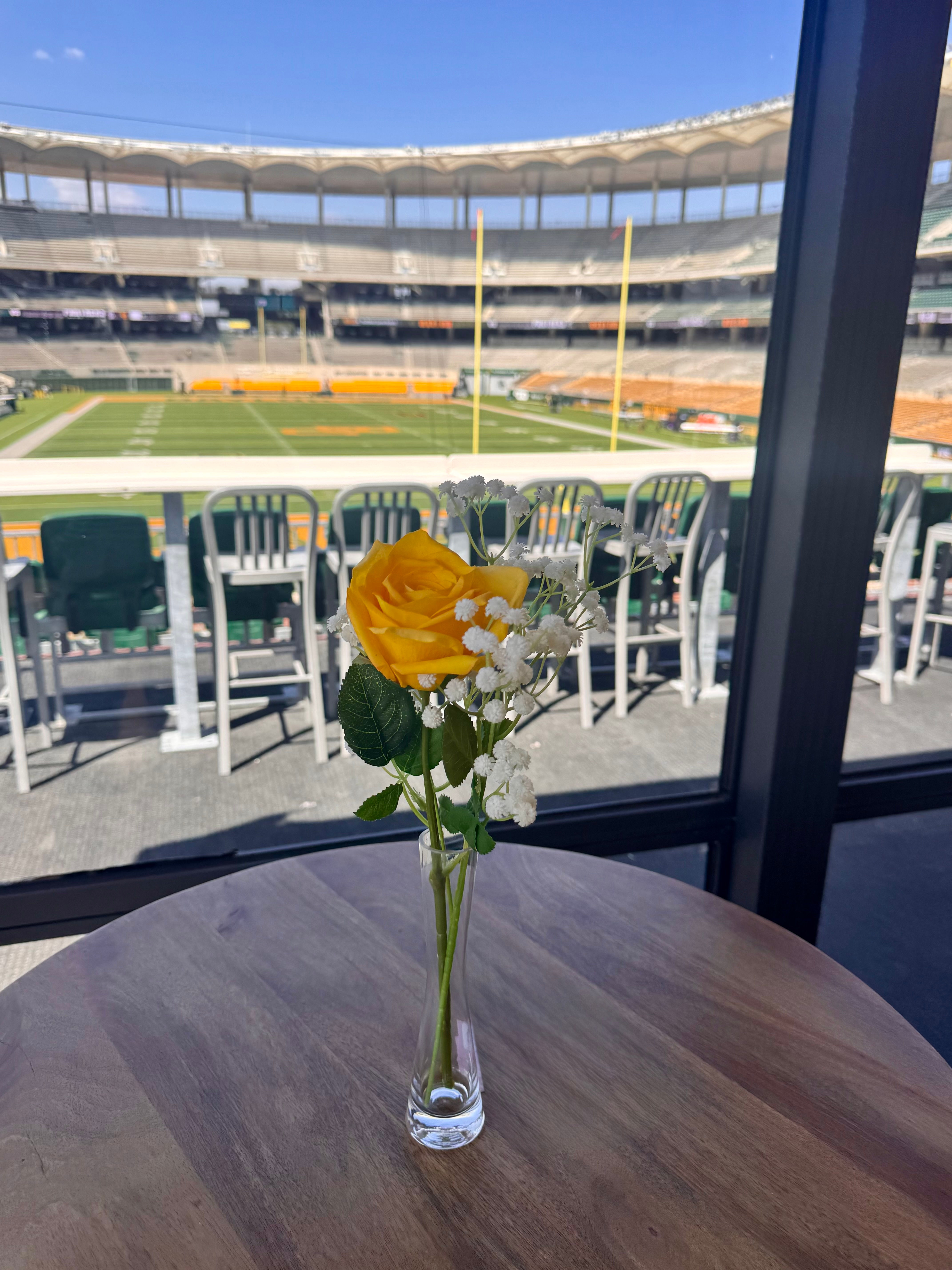 Yellow Rose Bud Vase