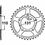Miniaturbild: KETTENRAD, 45 ZÄHNE, TEILUNG 525, SCHWARZ