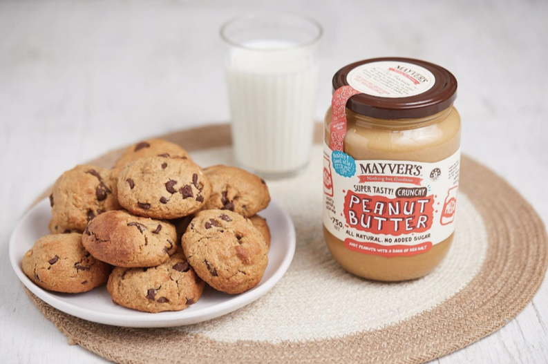 Mayver's peanut butter & choc chip cookies recipe