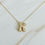Thumbnail: Crystal Bubble Initial Necklace