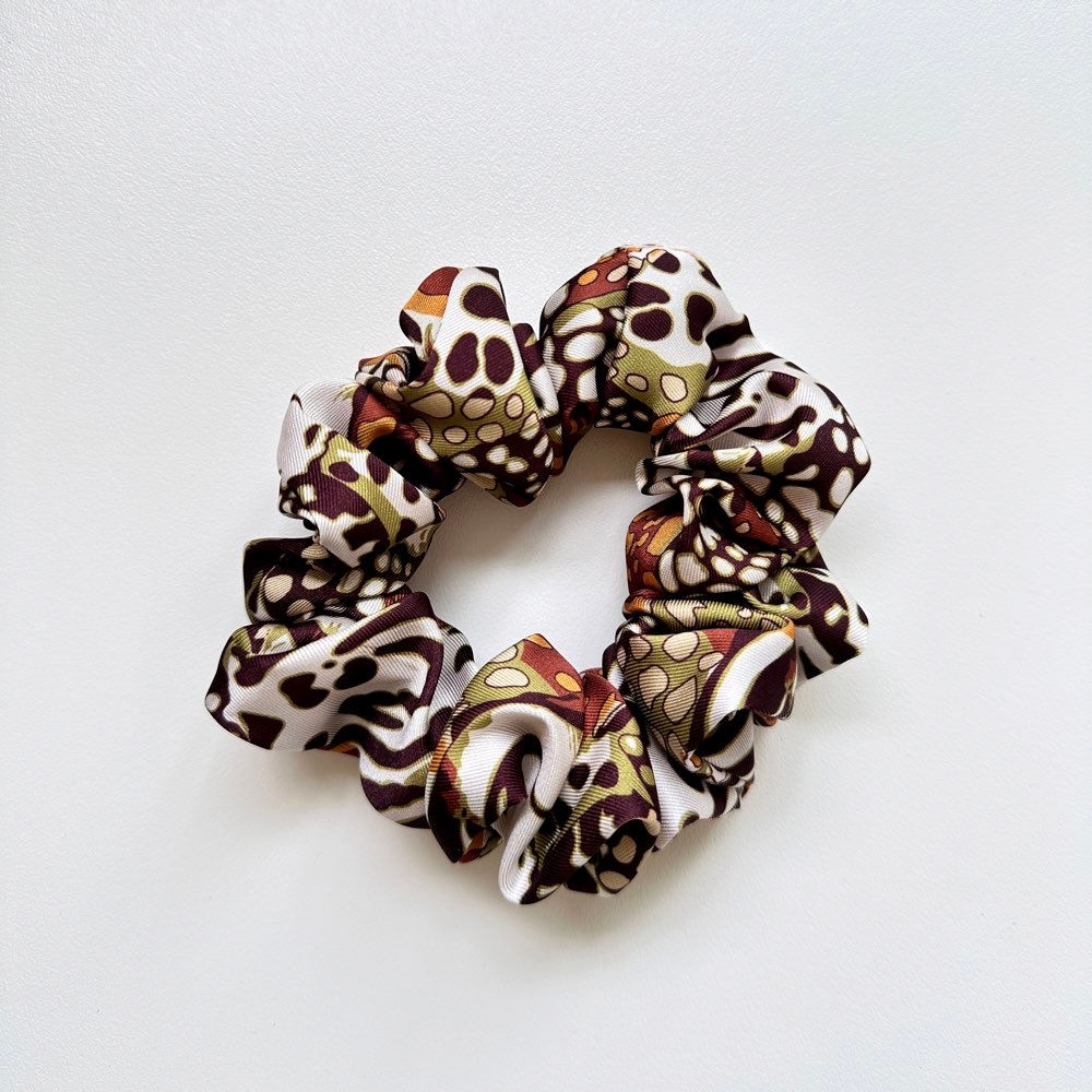 Chouchou taille classique imprimé savane