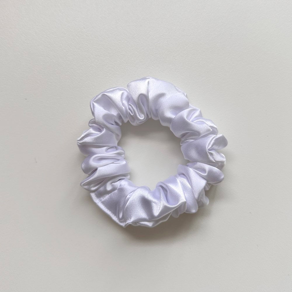 Mini Chouchou Satin Blanc