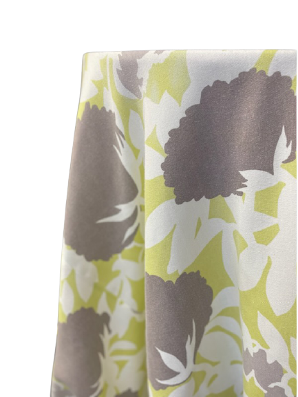 Thumbnail: Floral Damask Lime Charcoal