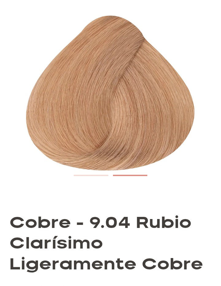 Cobre - 9.04 Rubio Clarísimo Ligeramente Cobre