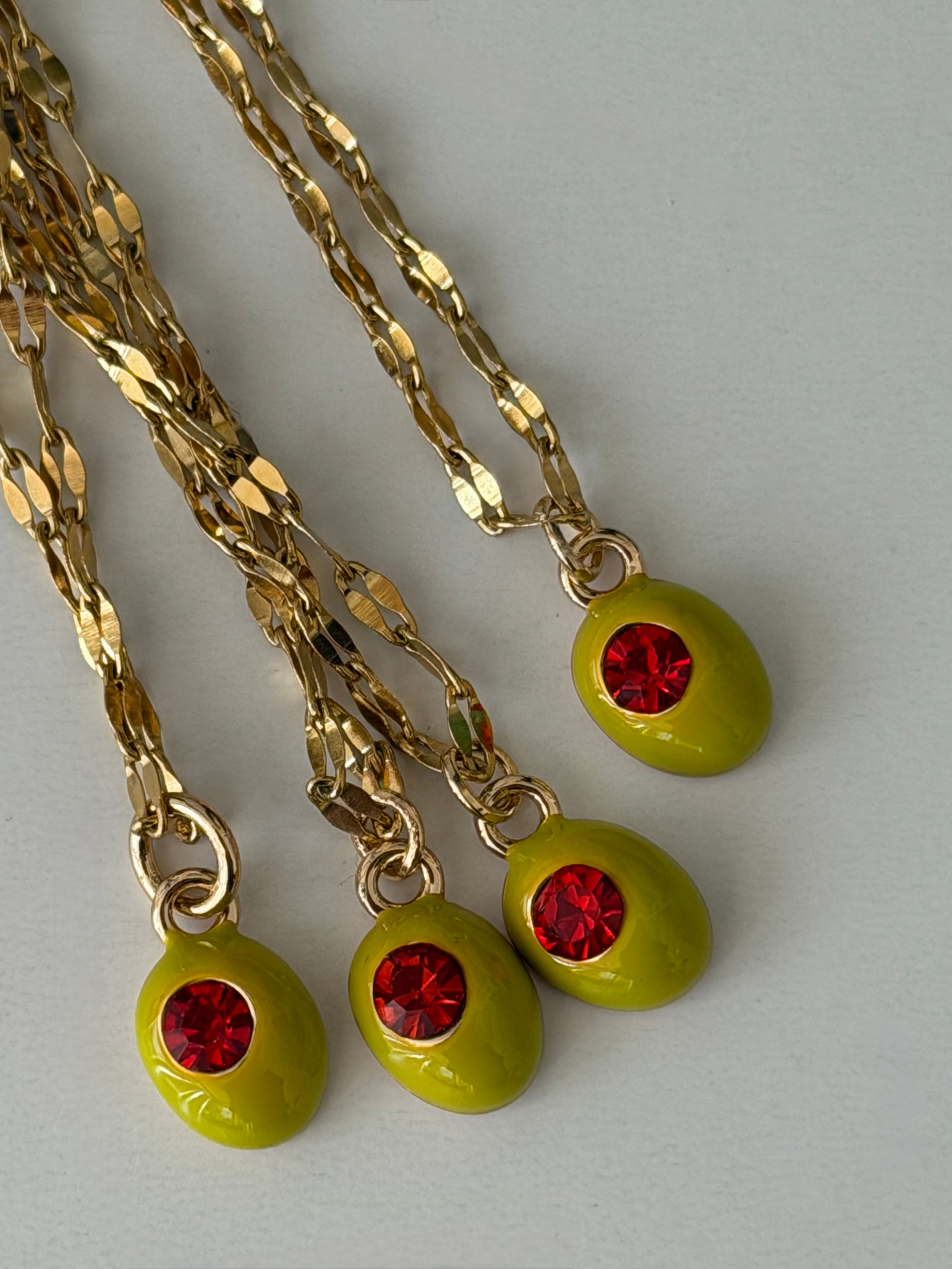 martini please necklace 