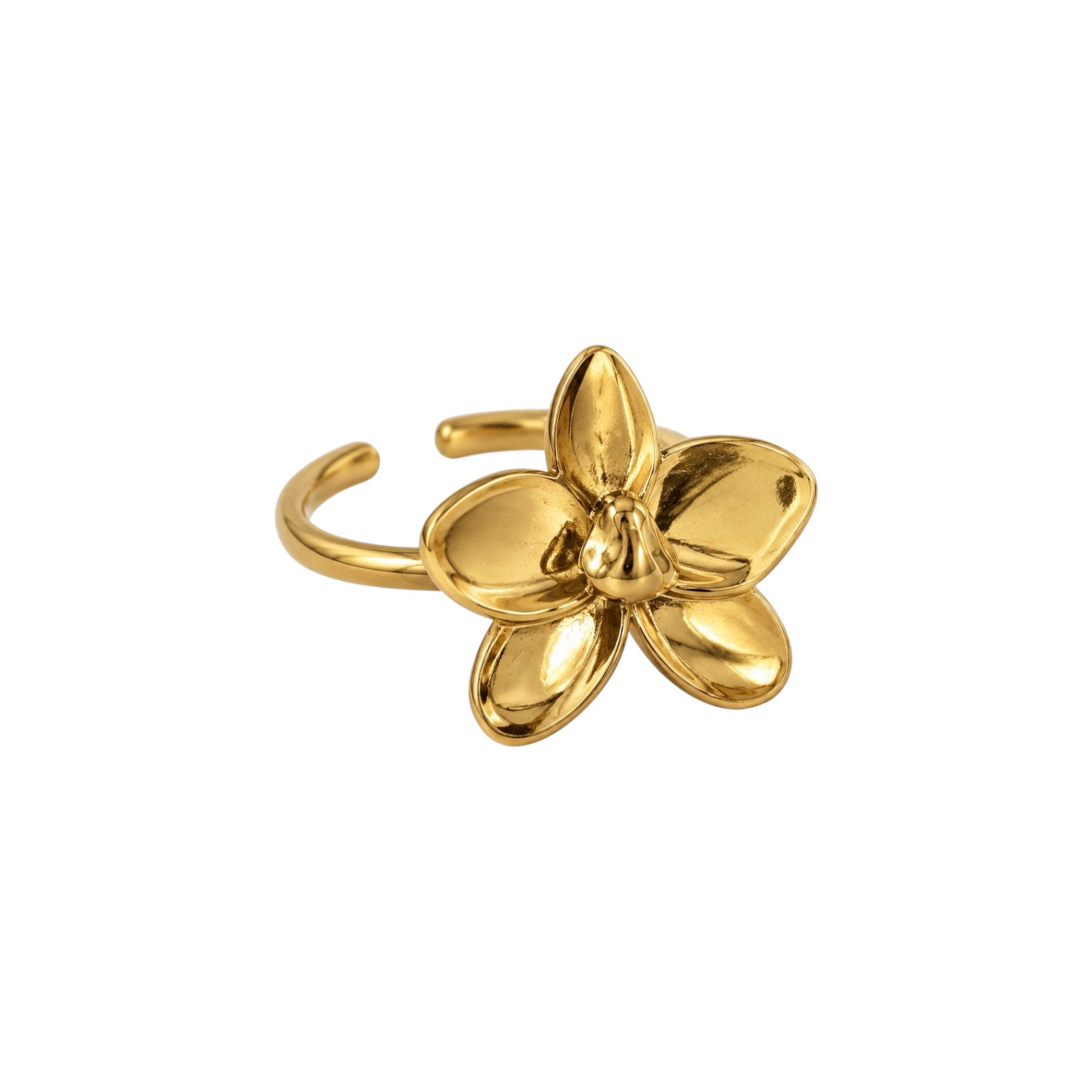 gold orchid ring 